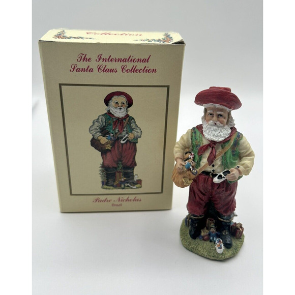 Vintage The international Santa Claus Collection Padre Nicholas Brazil w/ box - Picture 1 of 5